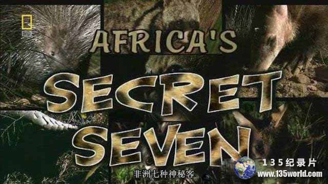 国家地理野生动物纪录片《非洲七种神秘客 Africa’s Secret Seven》全1集